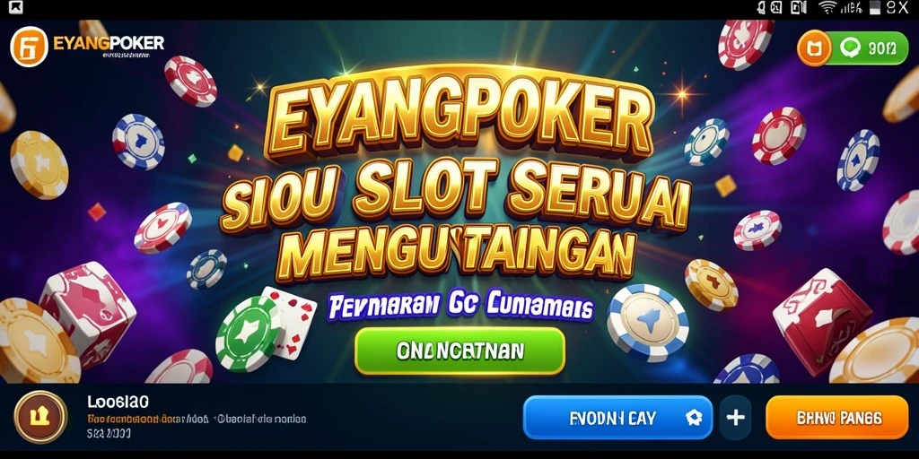 Tampilan gameplay EYANGPOKER yang menarik dan mengasyikkan.