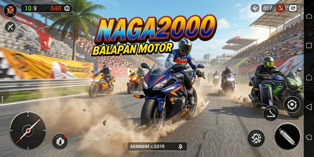 Tampilan gameplay NAGA2000 yang mendebarkan dan grafis yang menakjubkan.