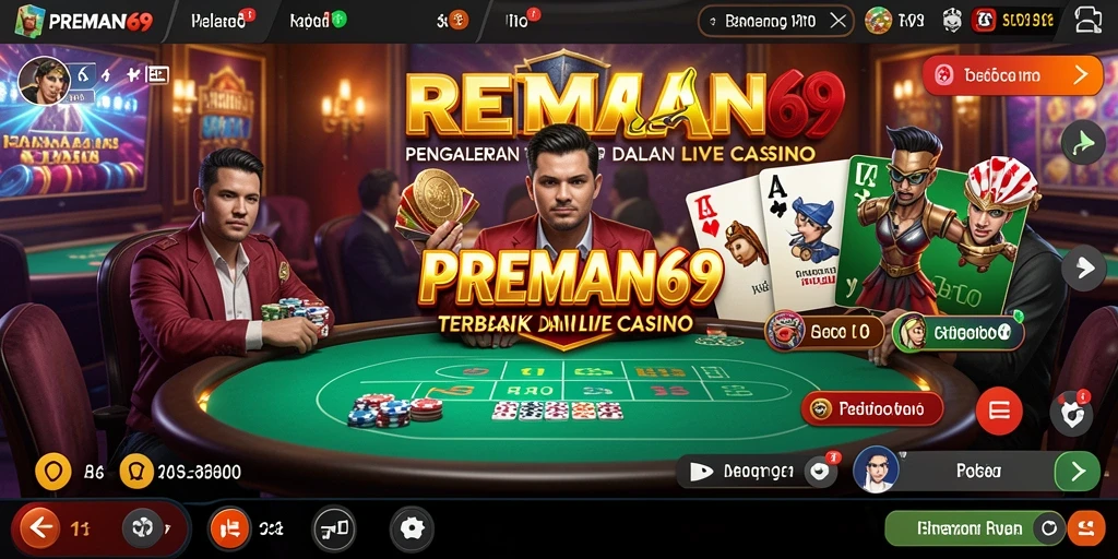 Tampilan gameplay Live Casino yang menegangkan dan interaktif.