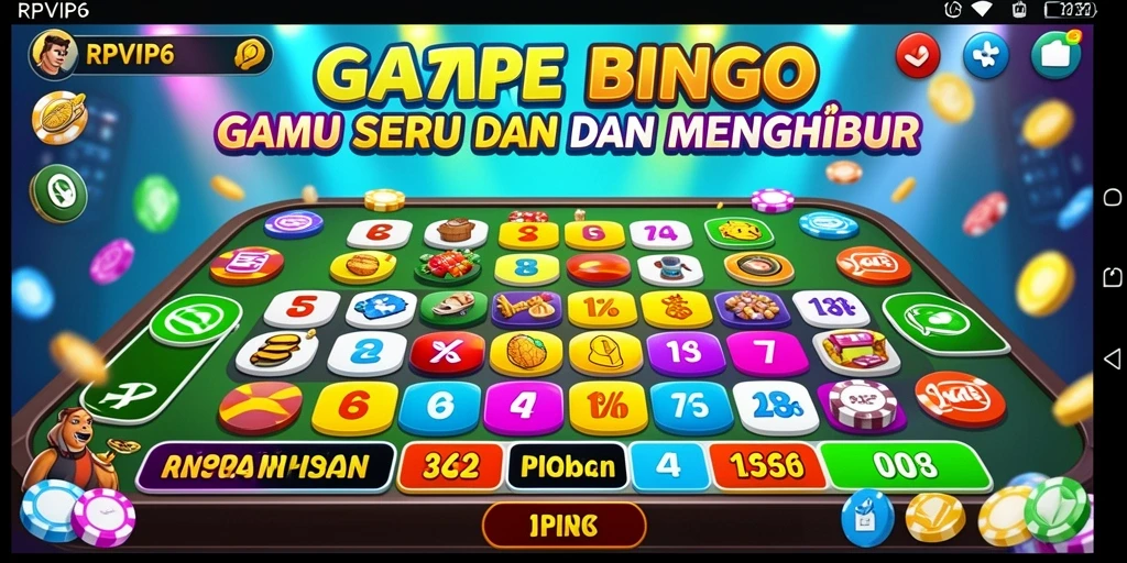 Tangkapan layar RPVIP6 menampilkan gameplay Bingo yang seru.