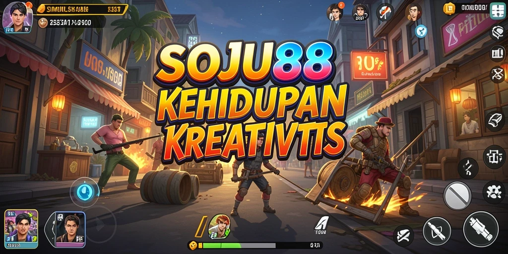 Gameplay menarik di SOJU88, tunjukkan interaksi karakter.